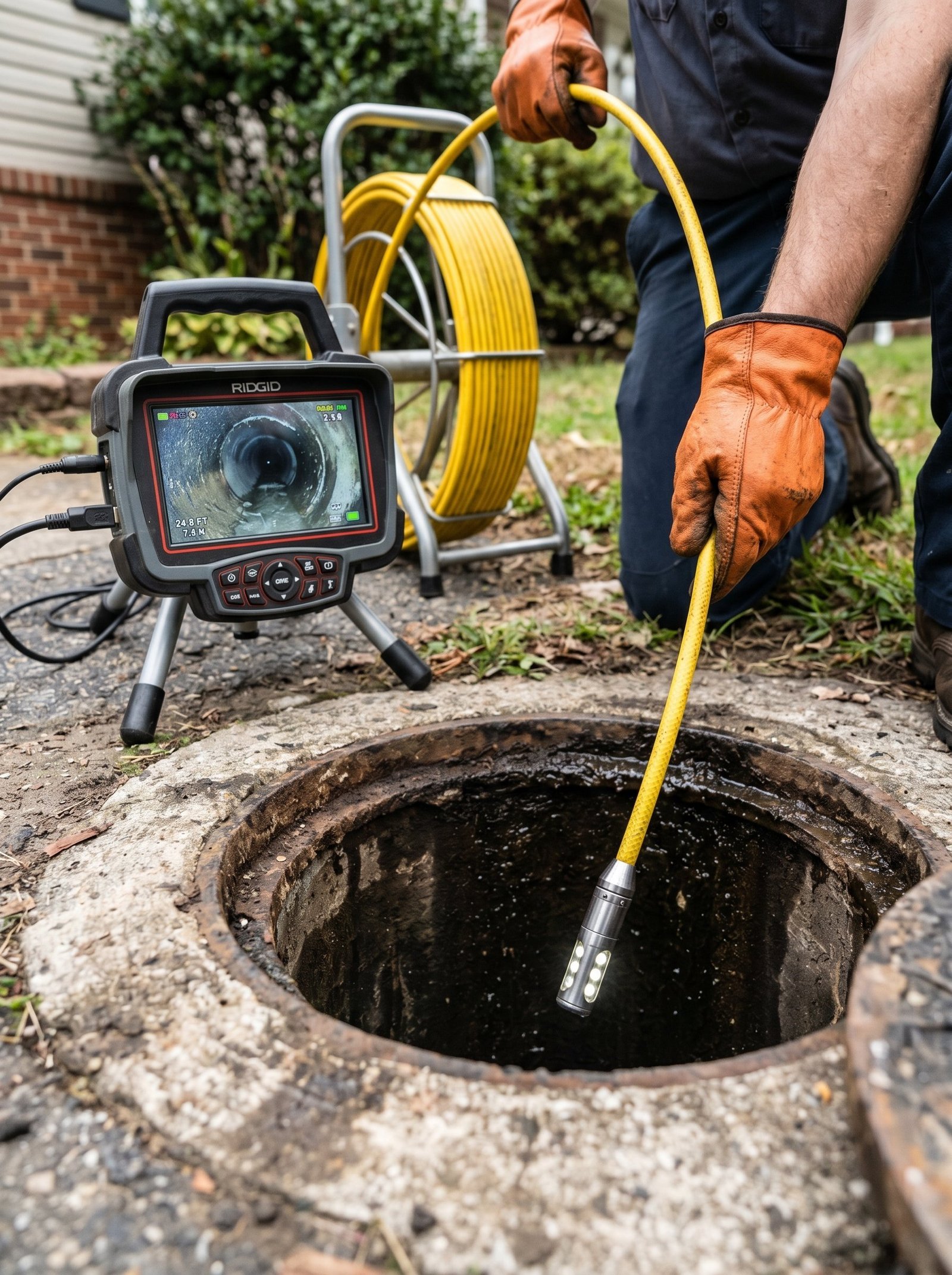 DrainPro Plano CCTV sewer camera inspection equipment used for drain camera inspection service in Plano TX residential and commercial properties