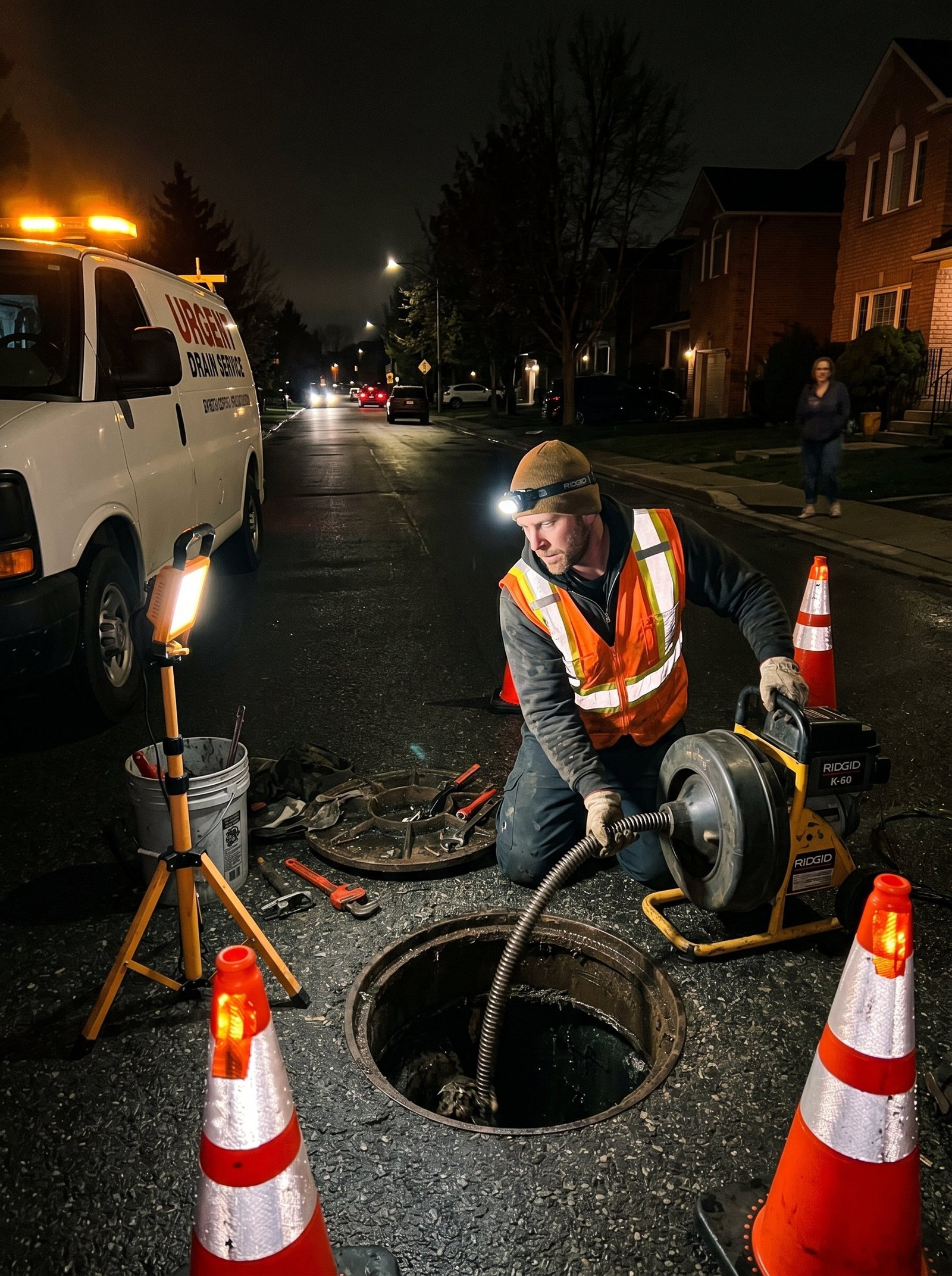 DrainPro Plano 24/7 emergency drain cleaning service truck — dispatched in under 10 minutes for sewer emergencies across all Plano TX neighborhoods