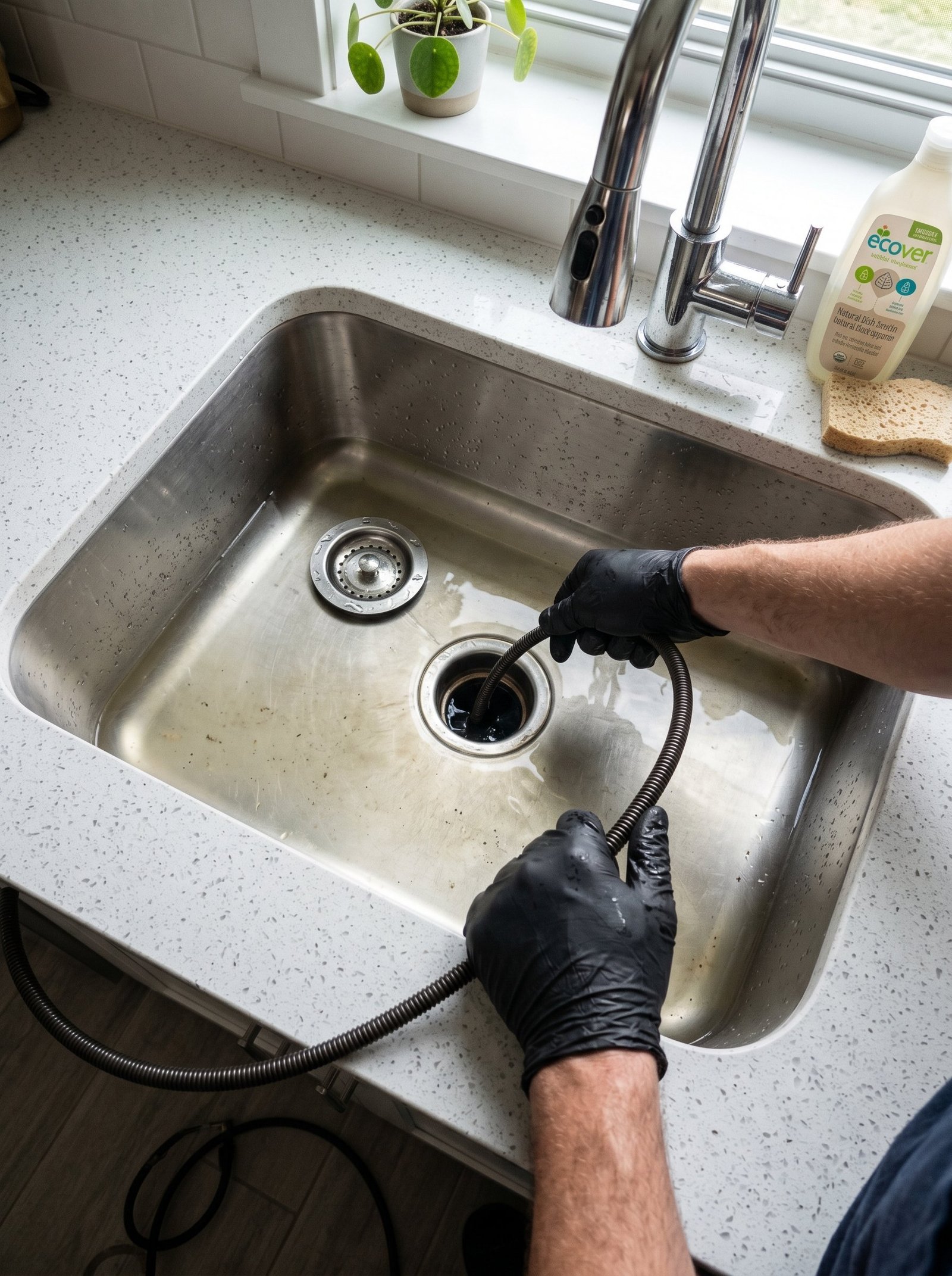 Commercial hydro jetting equipment used for kitchen drain cleaning in Plano TX — removes grease coating and FOG buildup from cast iron and PVC drain lines